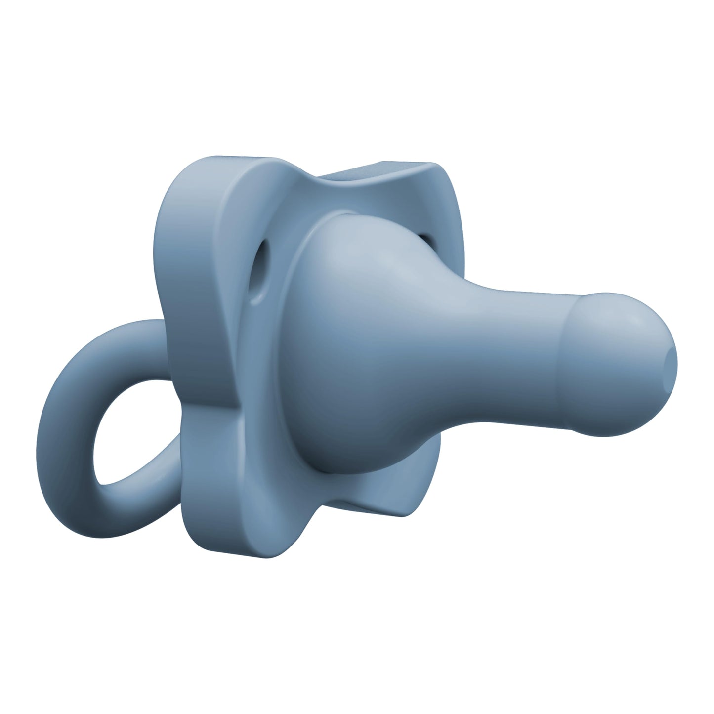 Chupete de Bebé Dr. Brown's Azul 100% Silicona Diseño Contorneado Paquete de 4 0-6 Meses