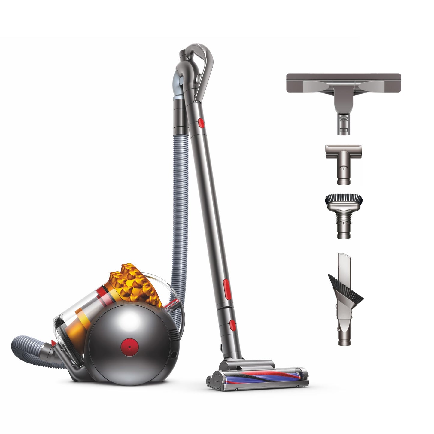 Aspiradora Dyson Big Ball Turbinehead Amarillo Moldeado con Tecnología de Bola para Fácil Maniobra