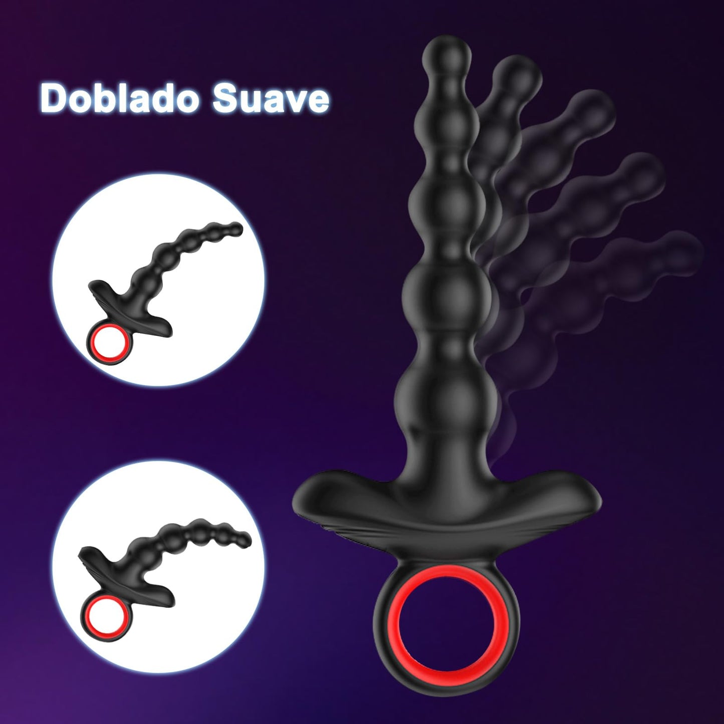 Vibrador Anal ZEZELIFE Negro 9 Modos USB Recargable para Hombre y Mujer