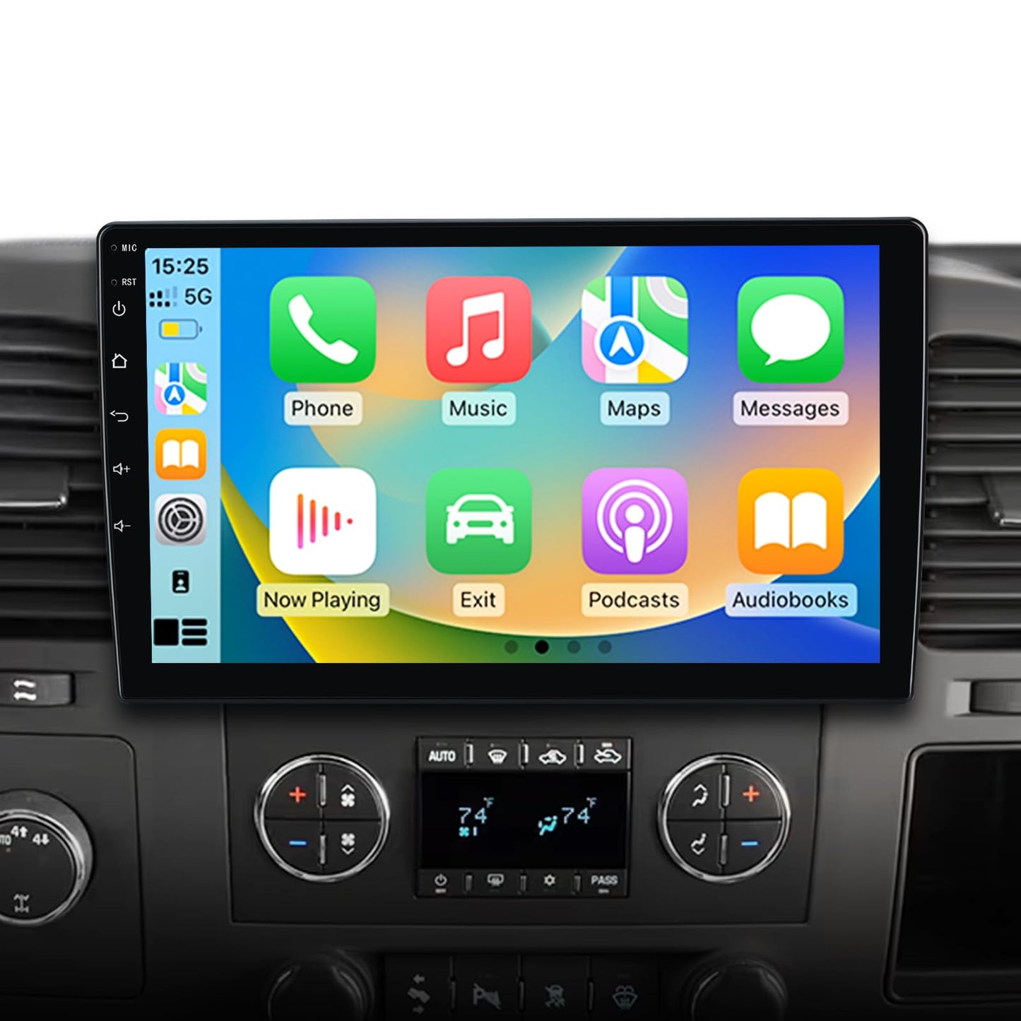 AWESAFE - Radio de coche WiFi 5G estéreo para Chevy Silverado 2007-2013 GMC Sierra