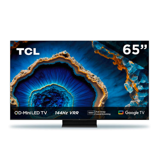TCL Smart TV Pantalla 65" 65QM741G Google TV QLED -MiniLED | Dolby Vision HDR10 AIPQ 1300 NITZ DLG 240HZ IMAX | Dolby Atmos Virtual X Subwoofer 20W | Quad Core Bezel-Less |Compatible con Alexa