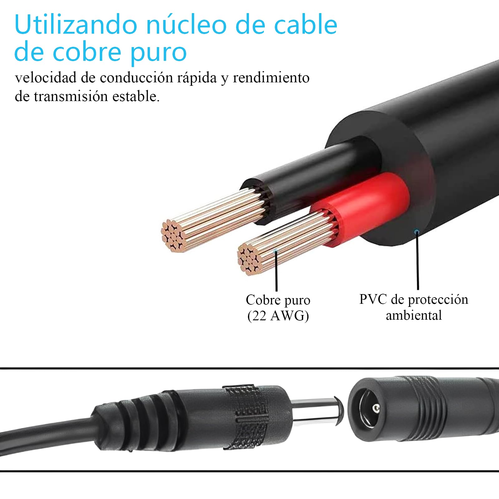 Adaptador Universal CA a CC ZSOLY Negro con 13 Conectores Intercambiables