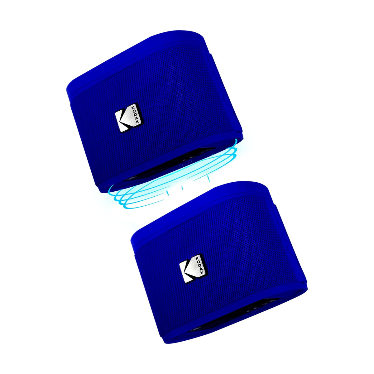 Altavoces Portátiles Inalámbricos Kodak Azul con Base Magnética y Sonido Potente