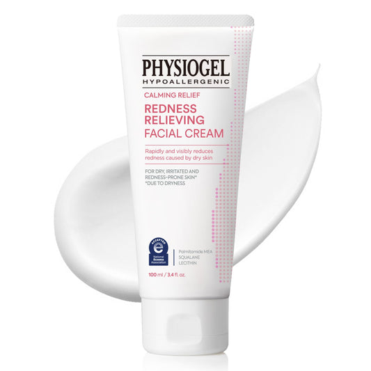Physiogel Calming Relief A.I. Face Cream | Anti-dryness & Itchiness Ceramide Face Moisturizer for Sensitive, Itchy, Red & Dry Skin | Soothing, Low Irritant Formula, Hypoallergenic | 3.3 fl. oz