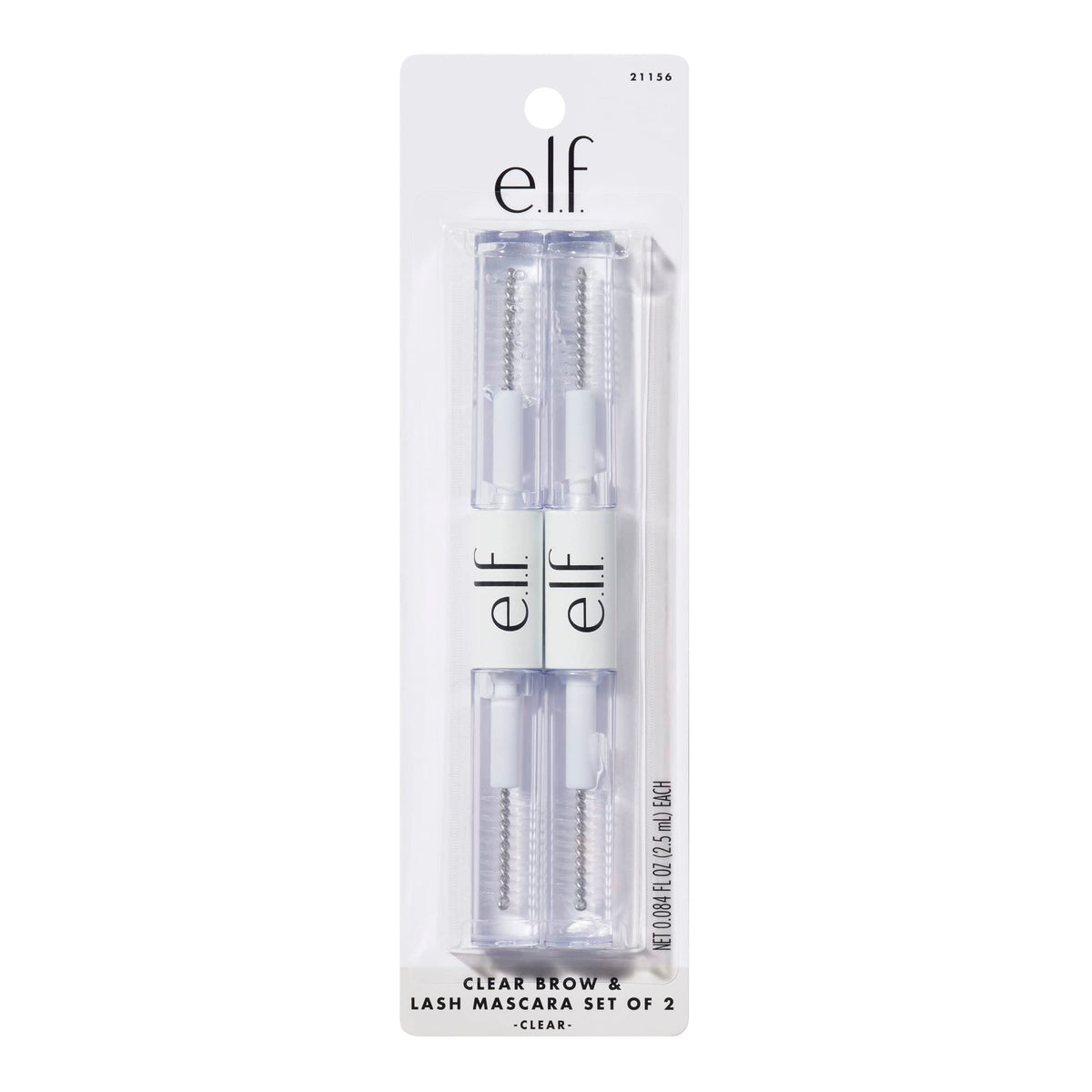 e.l.f. Cosmetics Máscara Fijadora Transparente para Pestañas y Cejas 2 Pack