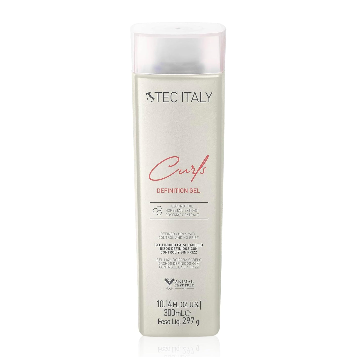 TEC ITALY Curls Gel Definition Define Rizos Fijación Media Antifrizz 300 ml