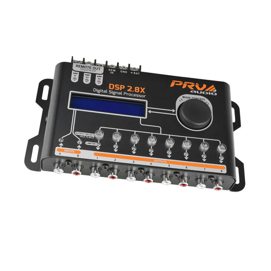 Procesador de Audio Digital PRV AUDIO 8 Canales con Crossover y Ecualizador para automóvil