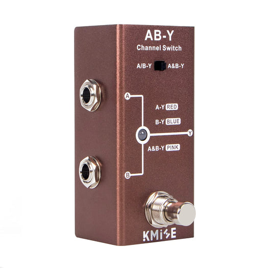 lotmusic Pedal de efectos de guitarra eléctrica Mini tipo único DC 9V True Bypass (ABY)