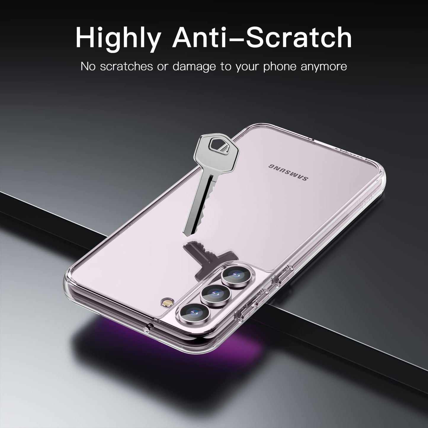 JETech Funda para Samsung Galaxy S23+ / S23 Plus 5G 6.6 Pulgadas, Anti-Amarillo Antigolpes Protectora Carcasa, Antiarañazos PC Duro Respaldo (Transparente)