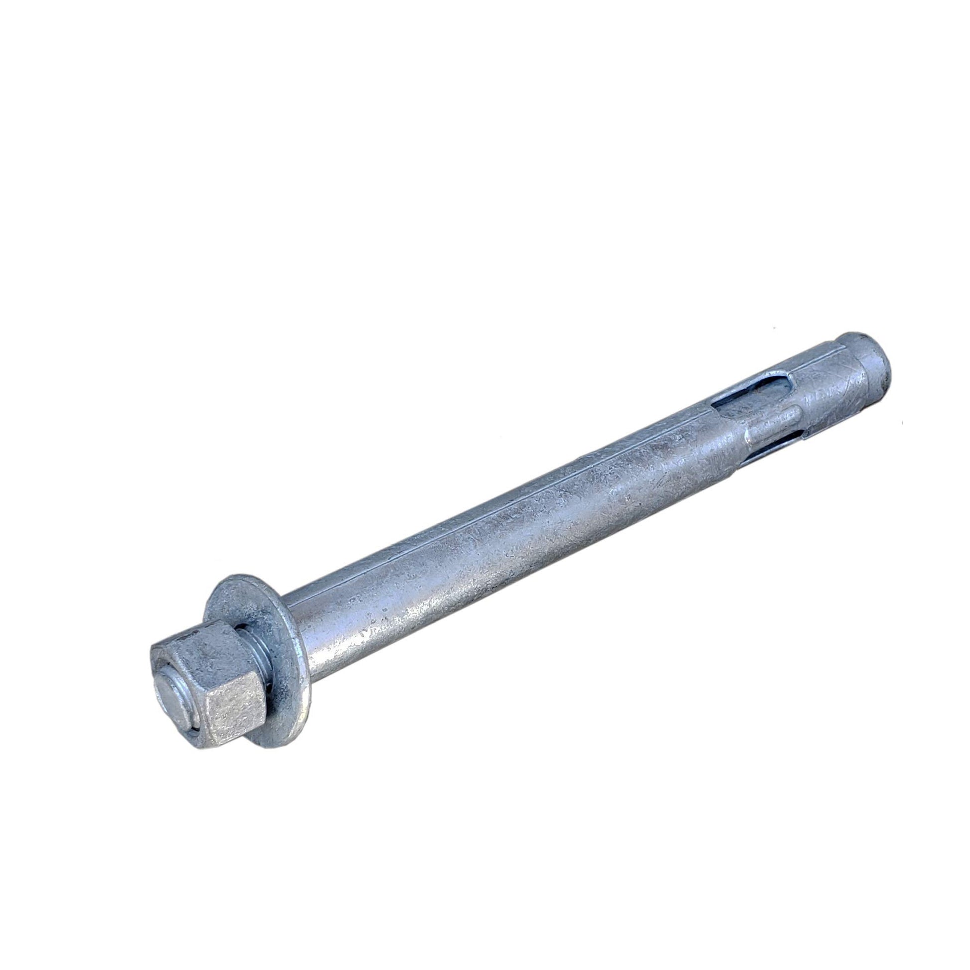 Anclaje de manga de 5/8 x 6 pulgadas | Galvanizado en caliente | Cabeza hexagonal | 10 unidades por caja