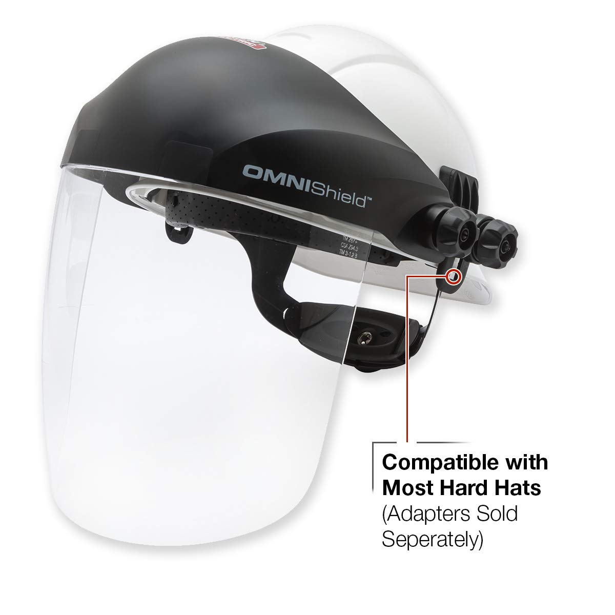 Lincoln Electric OMNIShield Professional Face Shield – Lente transparente con revestimiento antivaho – Casco prémium – K3751-1