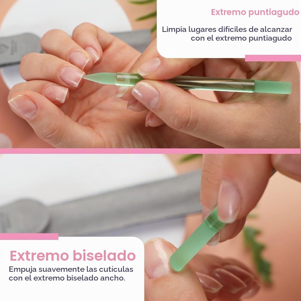 Bona Fide Beauty - Empujador de cutículas verde