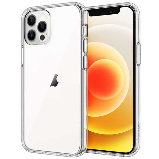 JETech Funda para iPhone 12/12 Pro 6,1 Pulgadas, Anti-Amarillo Carcasa Anti-Choques y Anti- Arañazos (Transparente)