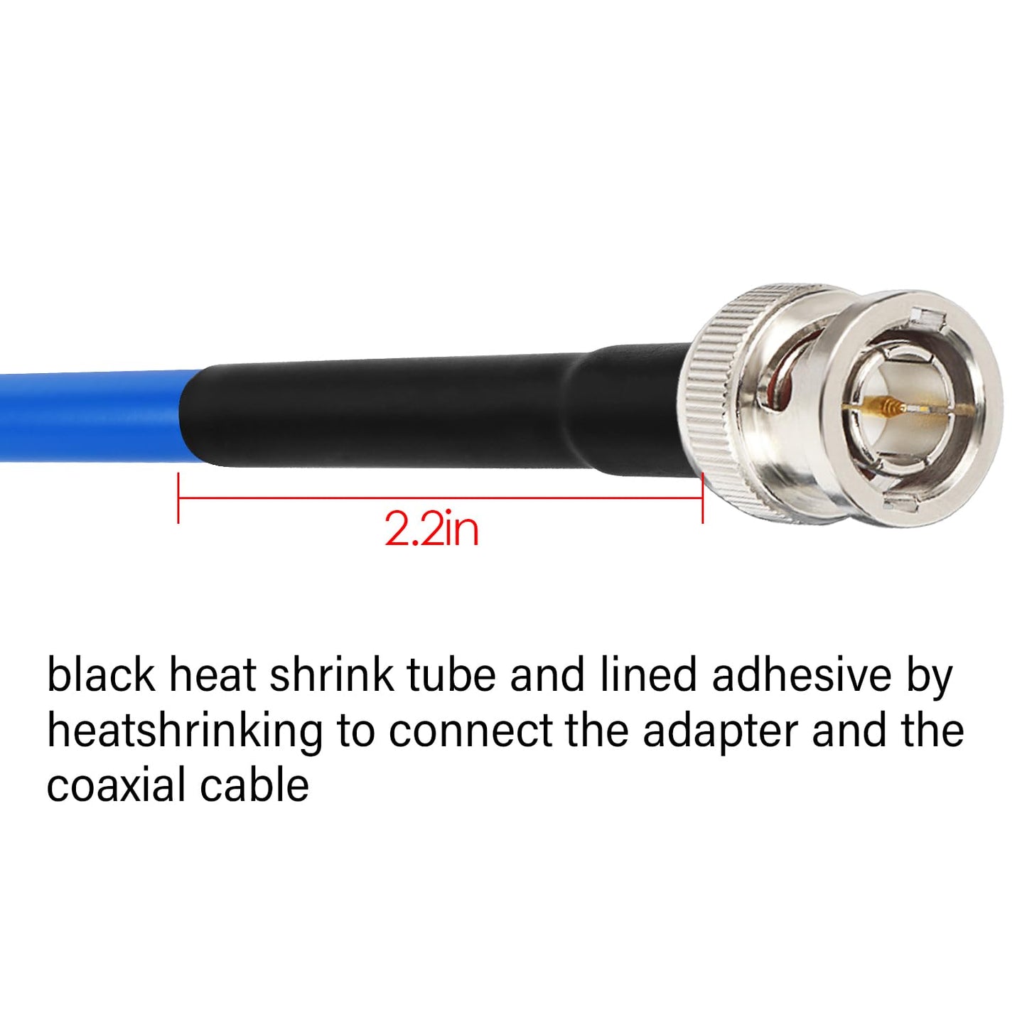 XRDS -RF Cable SDI 12G 300FT, Cables de Video SDI 3G/6G/12G 75ohm Cable Macho BNC Soporta HD-SDI/3G/6G-SDI/4K/8K para Convertidor de Cámara de Seguridad de Video