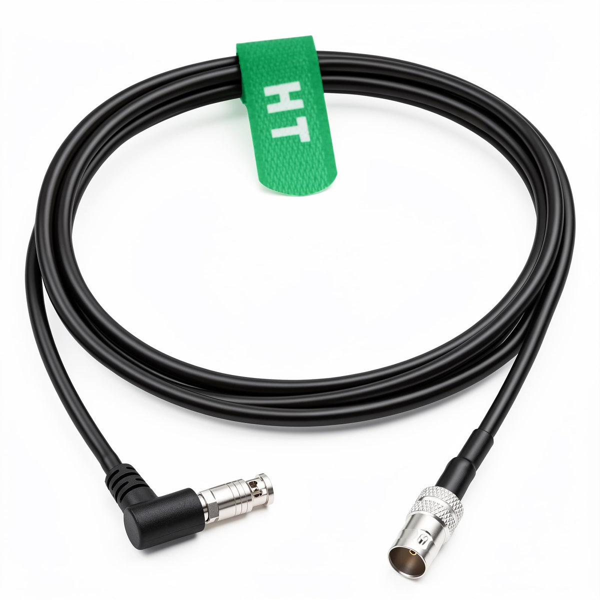 Cable de Video SDI 6G HangTon Negro Ángulo Recto HD para Monitor Blackmagic Video Assist 4K de 5 Pulgadas 4096x2160p @30