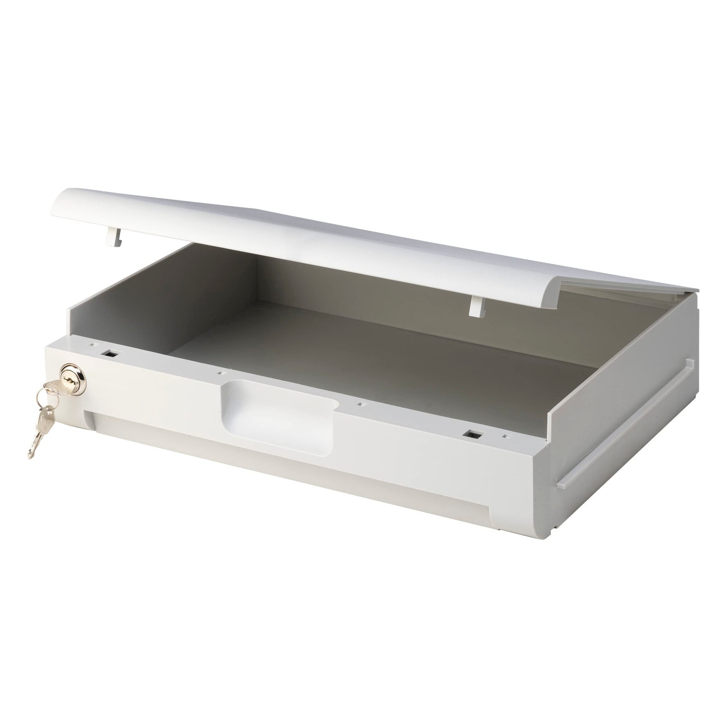 Cajón de Plástico SentrySafe Blanco con Bloqueo para Cajas Fuertes Ignífugas e Impermeables 1.6 y 2.0 Pies Cúbicos