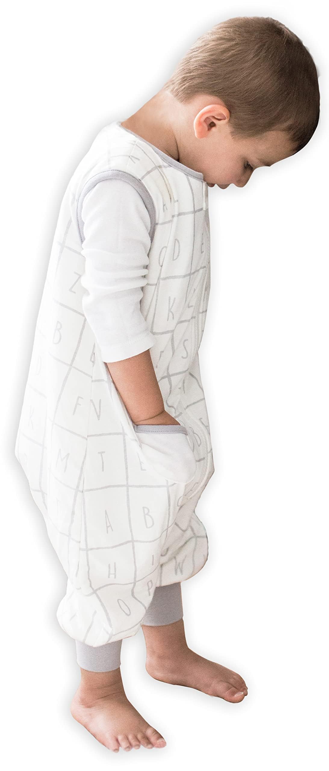 Tealbee Dreamsuit Walker Saco de dormir para niños pequeños con pies y piernas, 3T-4T