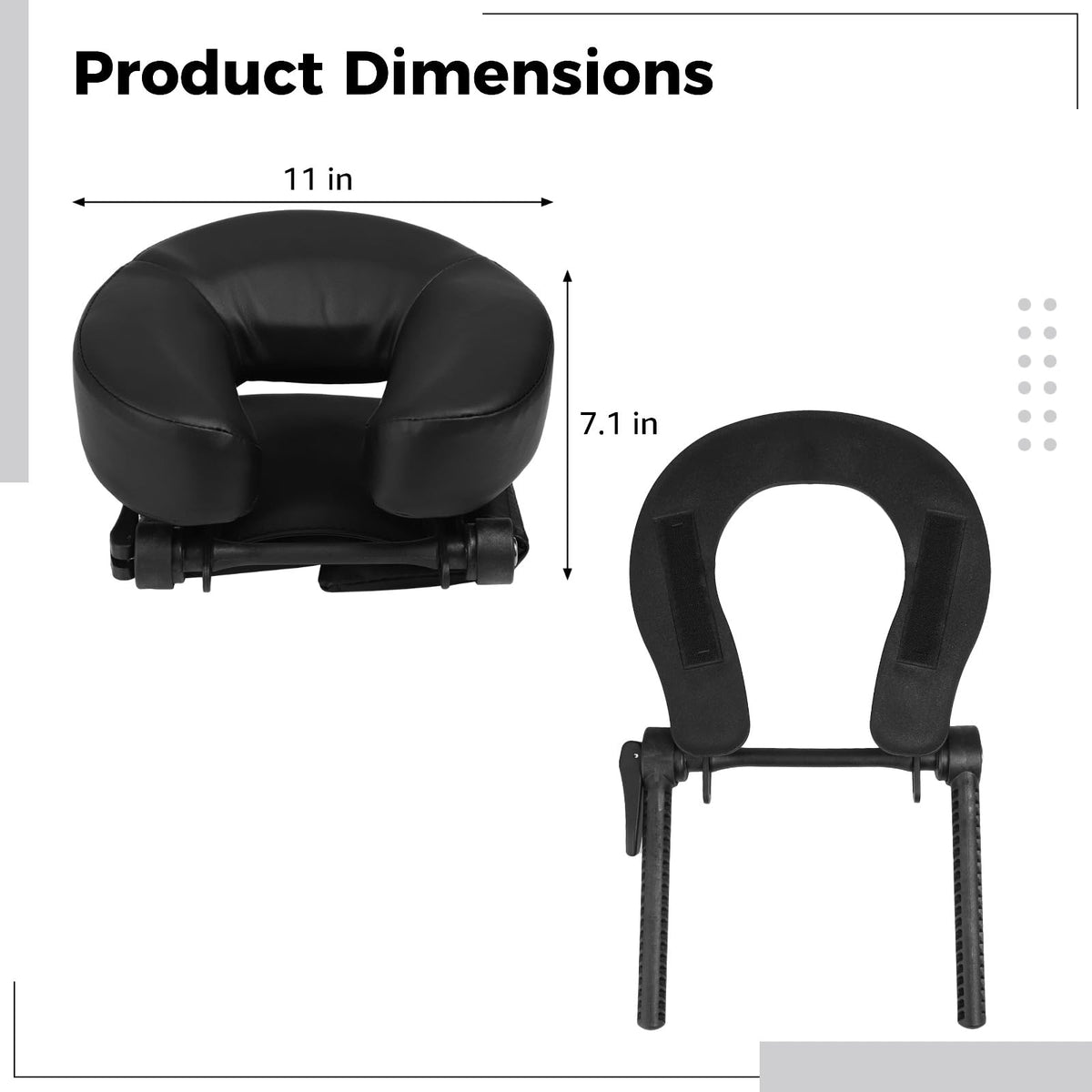 Kit de Masaje de Mesa NIMBLOOM Transpirable con reposacabezas Ajustable y Almohada ergonómica de Espuma viscoelástica