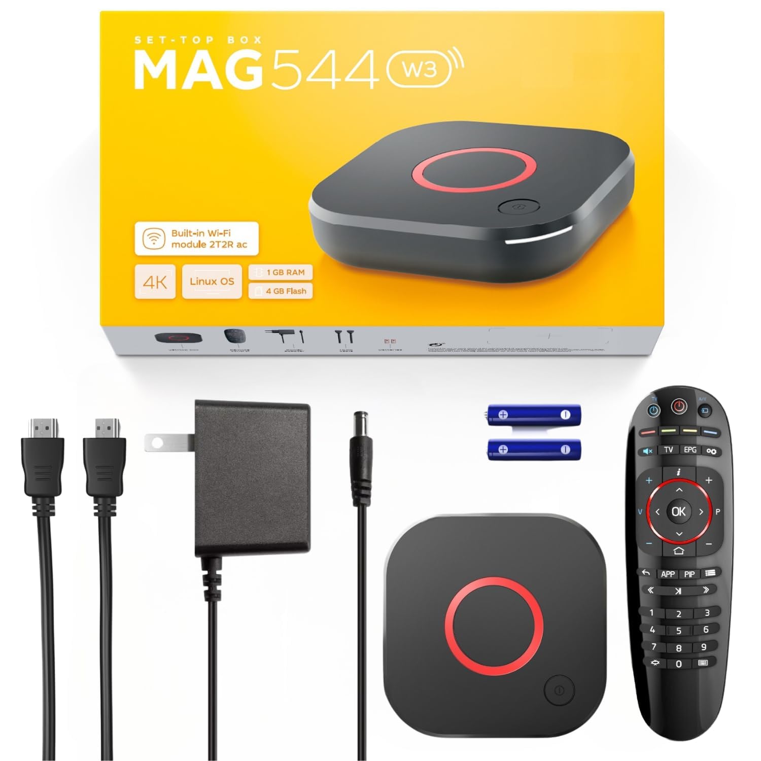 Set de TV 4K HDR Raxxio MAG544w3 Negro con Chipset Amlogic S905Y4 y Dolby Digital Plus