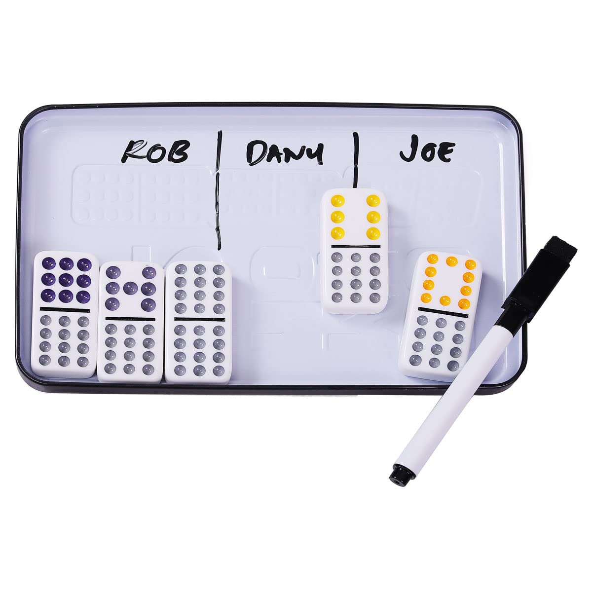 Dominó Doble 12 Novelty Corp Metálica 91 Fichas Jumbo