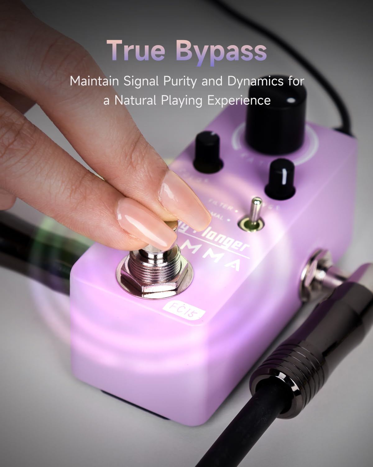 Pedal Analógico FLAMMA FC15 Flanger Portátil True Bypass para Guitarra