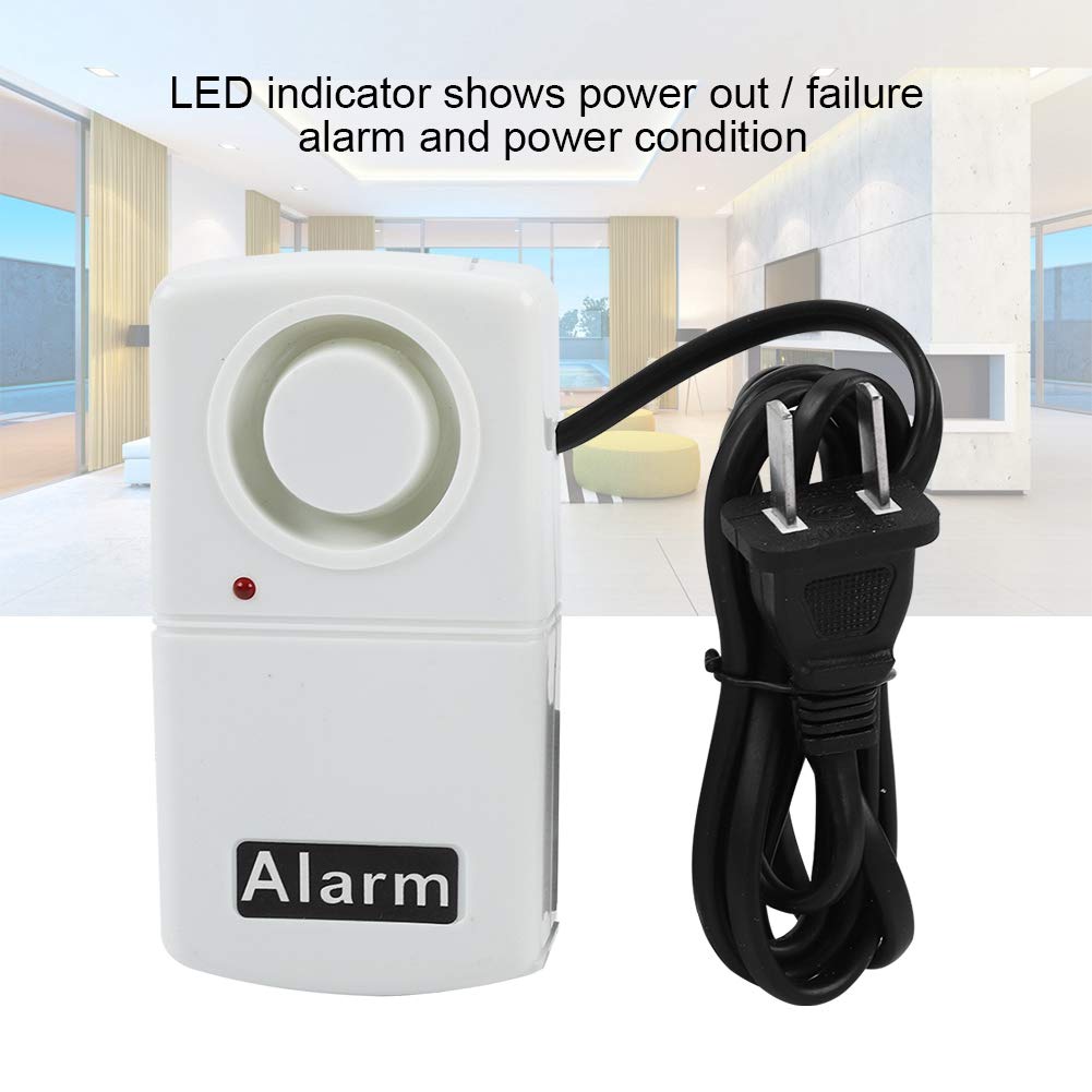 Bewinner Alarma de Falla de alimentación, Alarma de Falla/Apagado de Indicador LED Alarma de Sirena Smart 120db Fallo de Corte de energía automático Alarma de interrupción