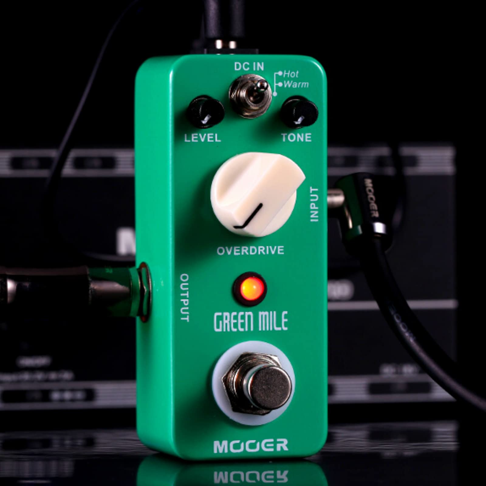Pedal de Sobremarcha MOOER Verde Sonido Natural para Guitarra Eléctrica