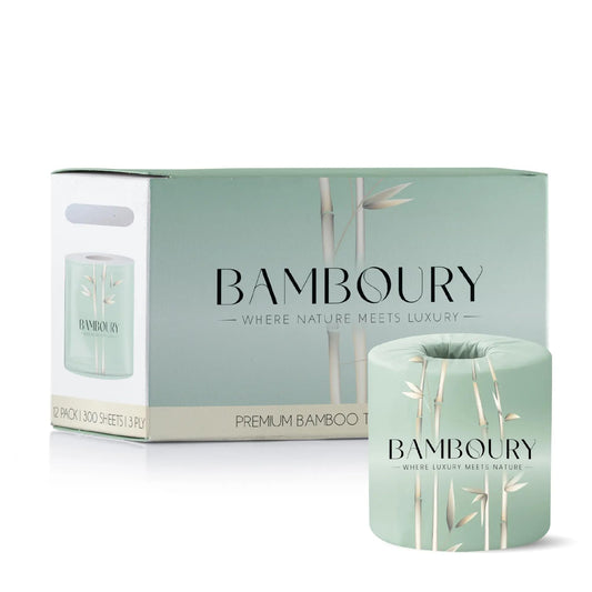 Papel Higiénico Bamboury Bambú Certificado FSC Premium y Lujoso Eco Choice