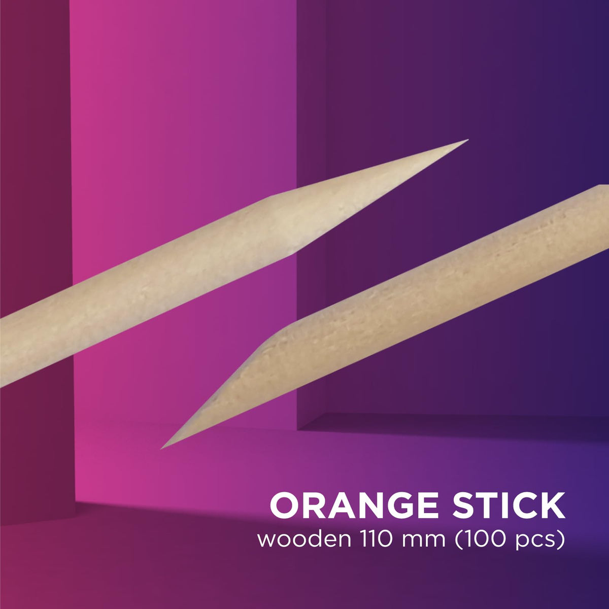 Staleks Palitos De Madera De Naranja Pro Expert (100 Unidades) – 150 Mm, Madera Natural, Herramientas De Manicura Y Decoración De Uñas Para Uso Profesional Y Doméstico