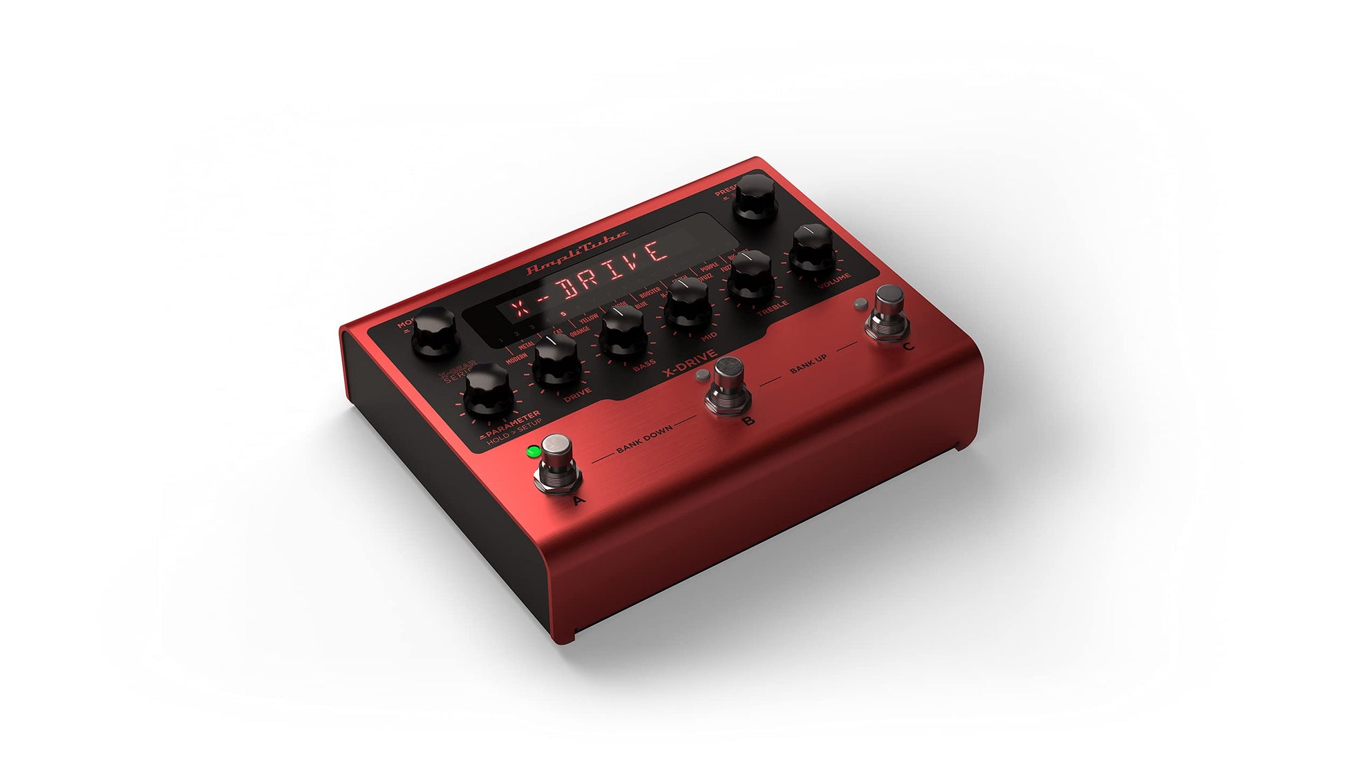 IK Multimedia AmpliTube X-DRIVE Pedal de distorsión, distorsión de todo el tiempo, sobremarcha, fuzz, compresor y más con emulación de gabinete a bordo