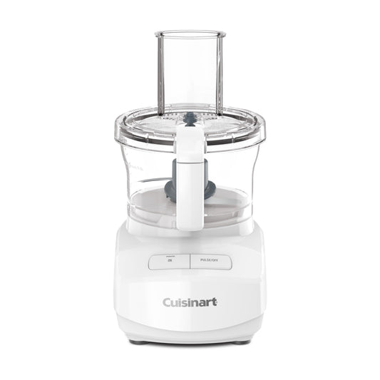 Cuisinart - Procesador de alimentos de 7 tazas de diseño elegante y moderno con dos controles fáciles y cuchilla universal para cortar, mezclar y masa, color blanco