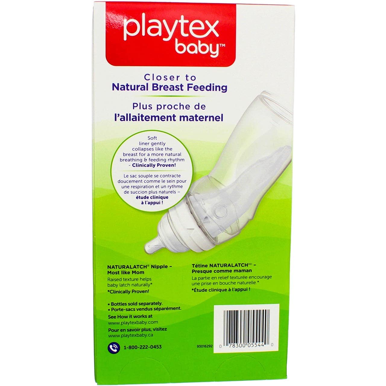 Liners Descartables Preesterilizados Playtex 8-10 oz 100 Unidades