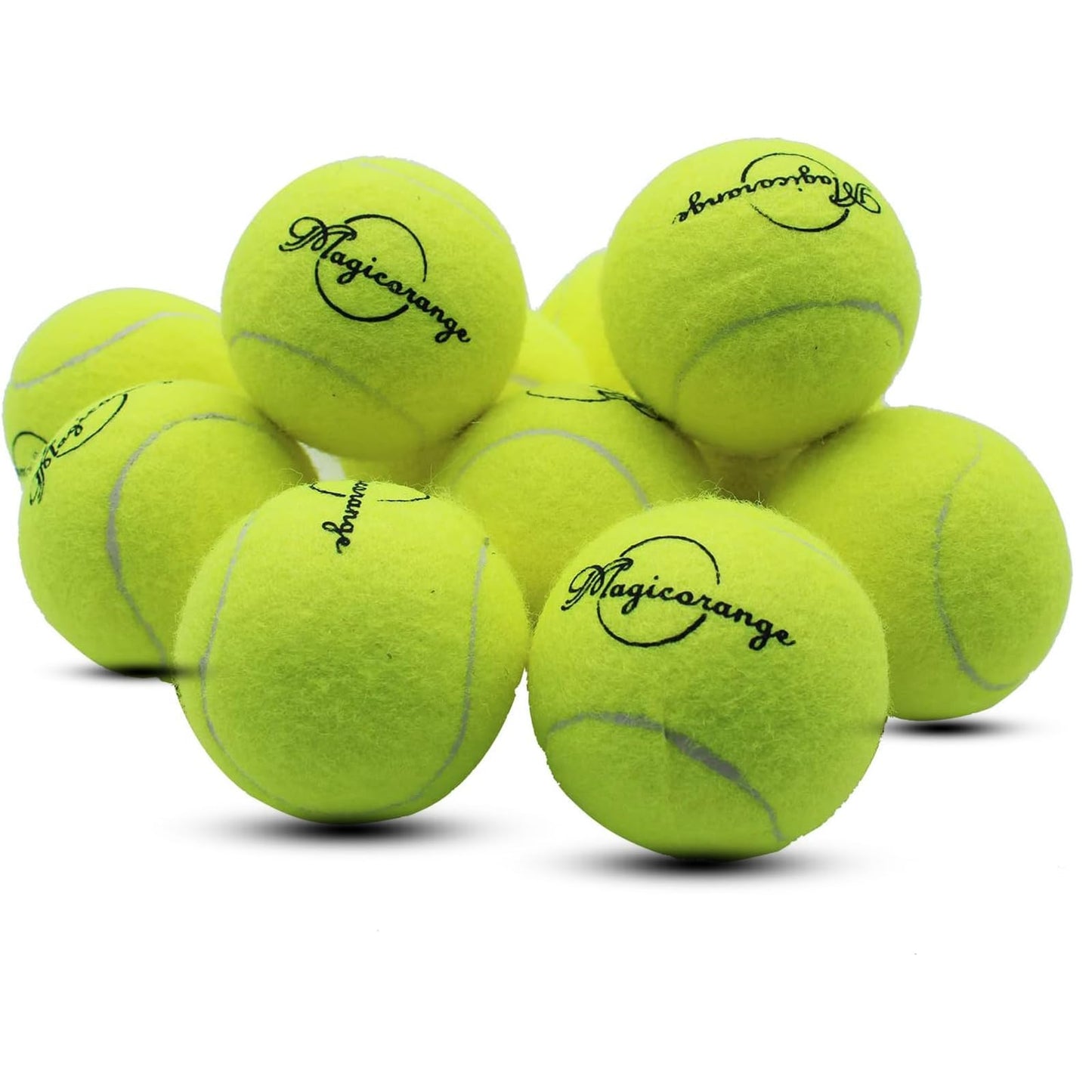 Magicorange - Pelotas de tenis, paquete de 12 pelotas de entrenamiento avanzadas, vienen con bolsa de malla para un fácil transporte, buenas para entrenamiento de principiantes