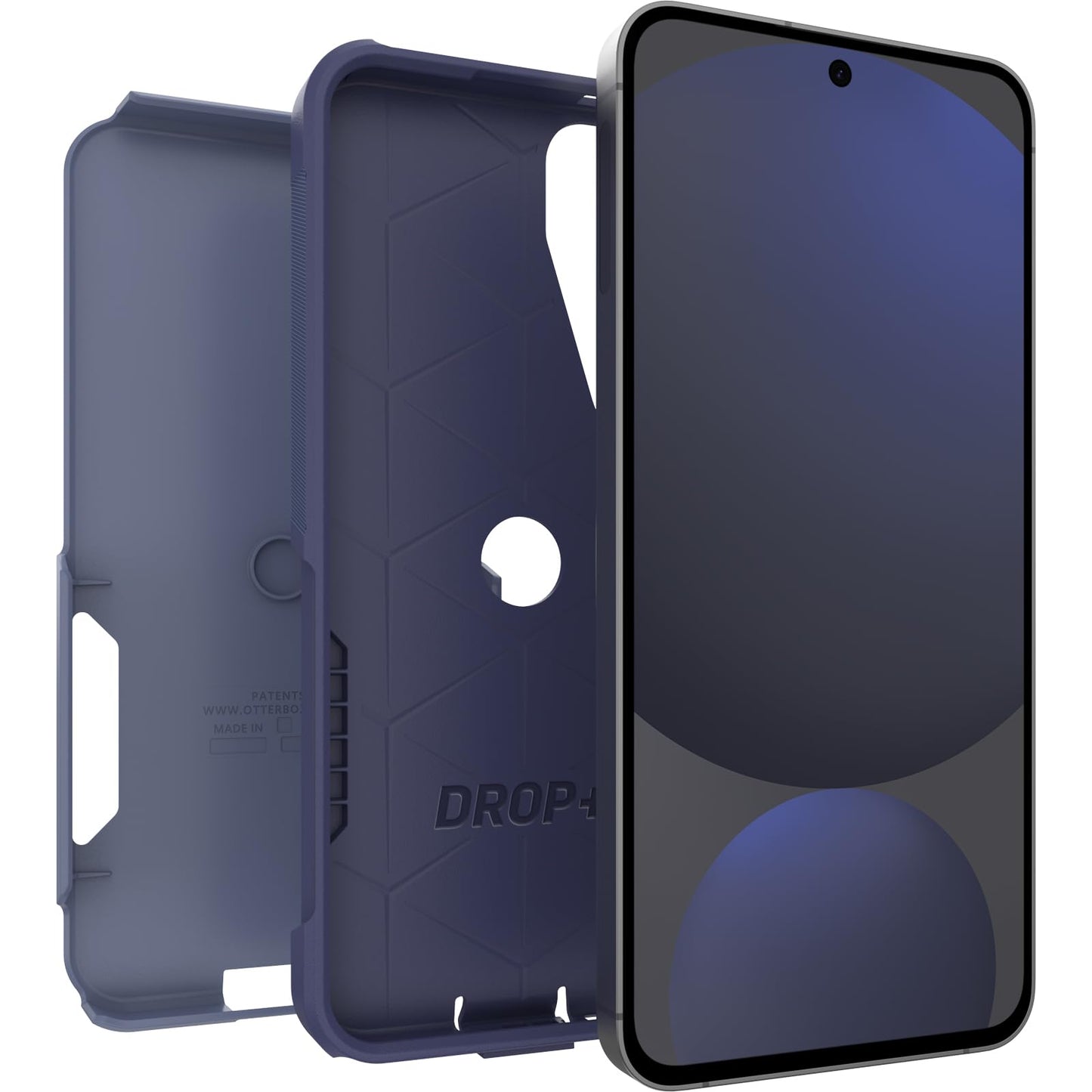 Funda de Teléfono OtterBox Púrpura Militar de Goma Silicona Compatible con Carga Inalámbrica