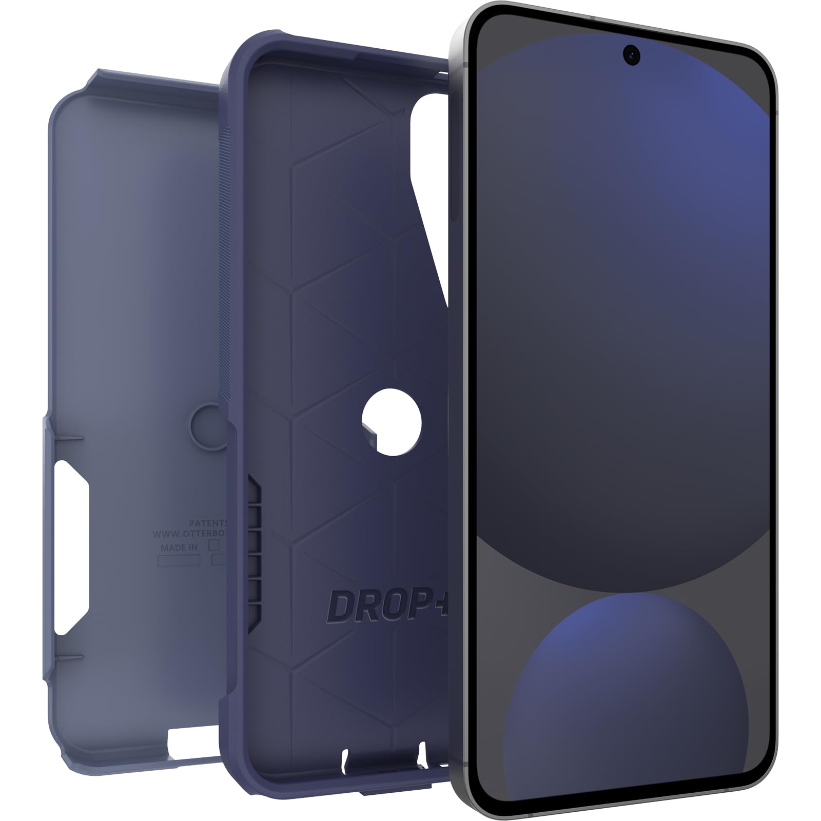 Funda de Teléfono OtterBox Púrpura Militar de Goma Silicona Compatible con Carga Inalámbrica