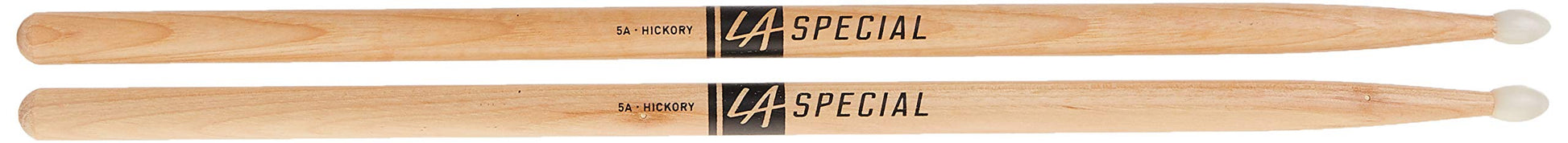 ProMark | Baquetas LA Specials 5A Hickory, punta ovalada de nylon, 3 pares
