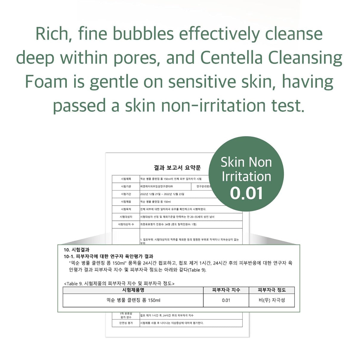 Centella Cleansing Foam – Espuma con CICA y ácido salicílico, 150 ml