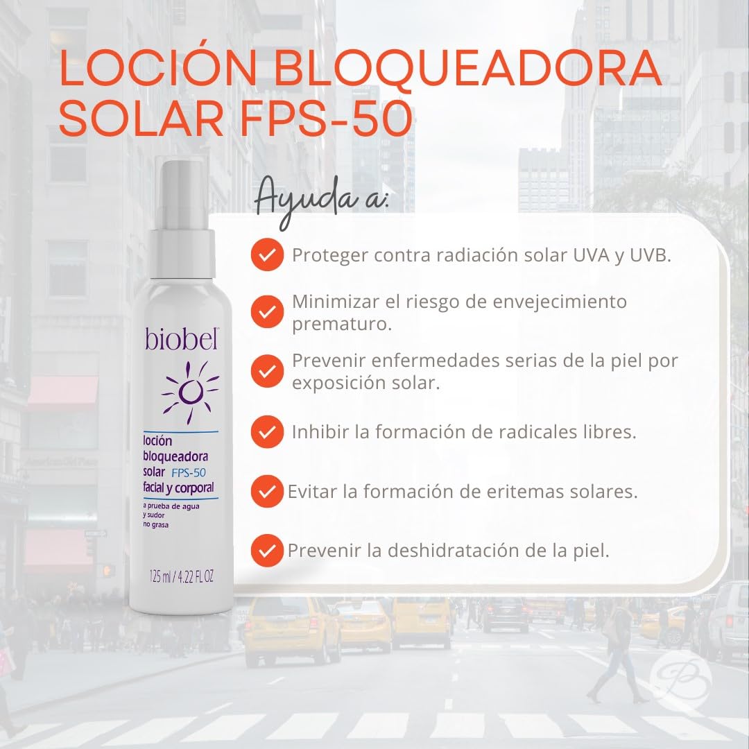 Biobel Loción Bloqueadora Solar FPS-50 125ml