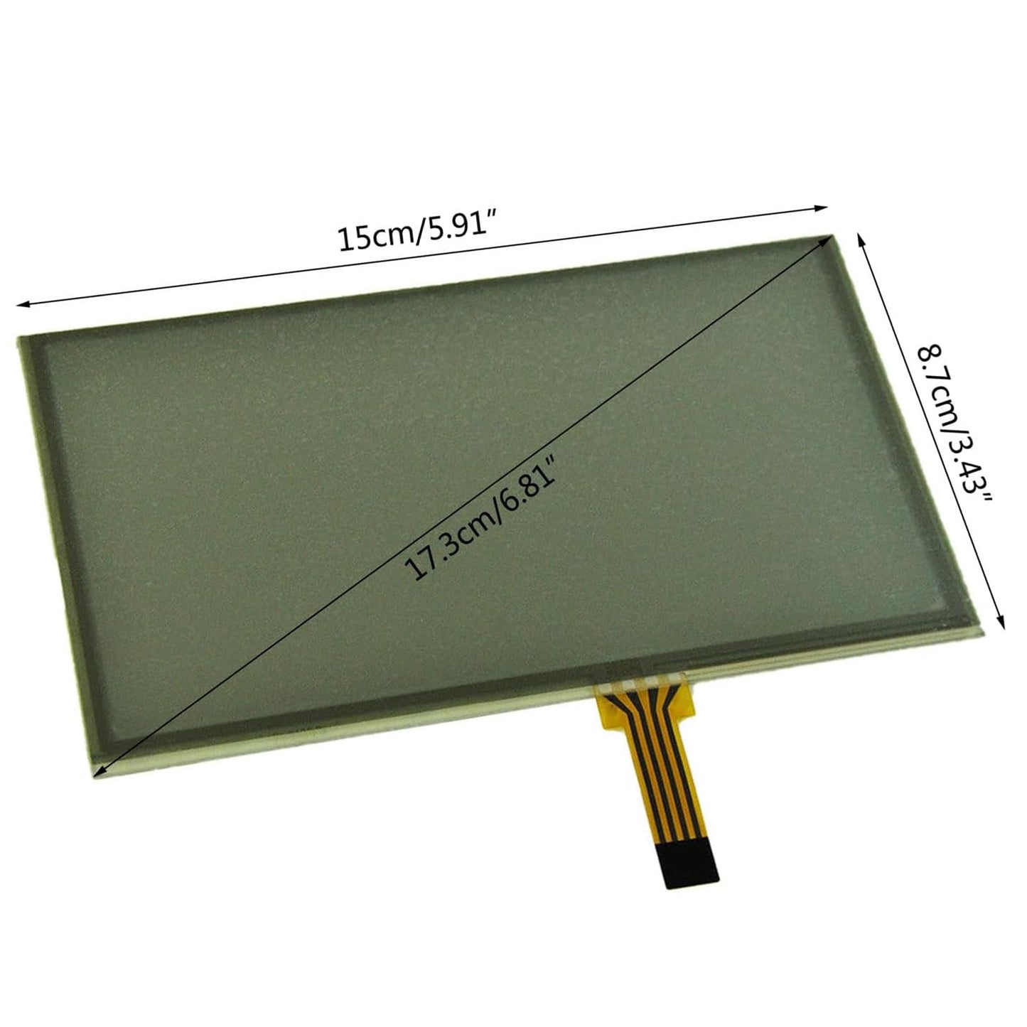 Micarun - Digitalizador de visualización táctil LCD de 6.5 pulgadas, 8 pines para Jeep Wrangler JK Uconnect MyGIG 430 RBZ RB2 430N RHB