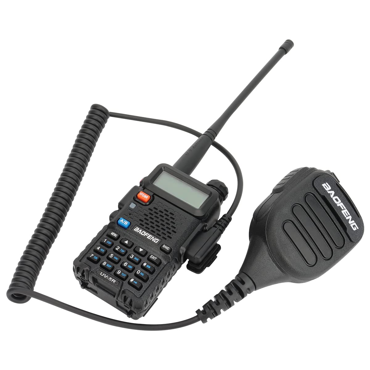 BAOFENG Micrófono de mano pesado BF-850 Ham Radio Mic IP54 Impermeable Volumen Ajustable Altavoz Micrófono para UV-5R BF-F8HP PRO AR-5RM UV-21R UV-32 para Kenwood Retevis Walkie Talkies