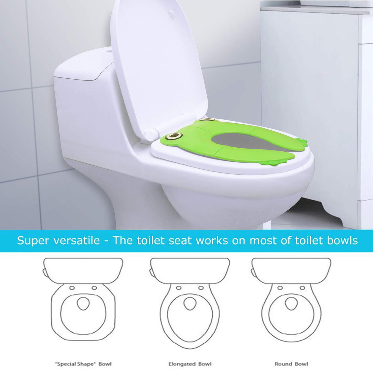 PandaEar Funda Asiento de Inodoro Plegable Niños