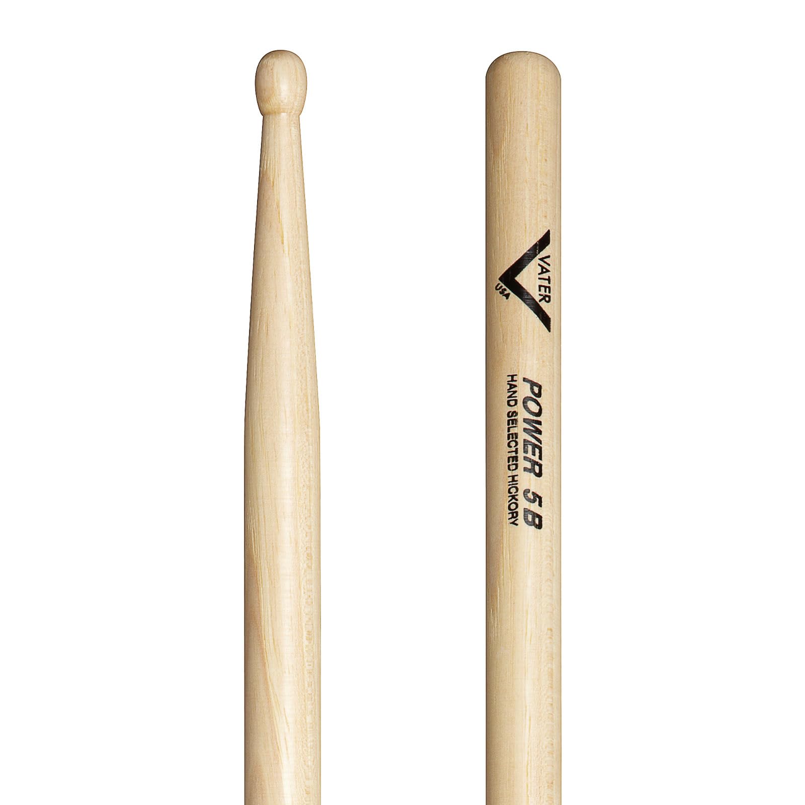 Vater Power 5B - Baquetas de madera con punta de nogal