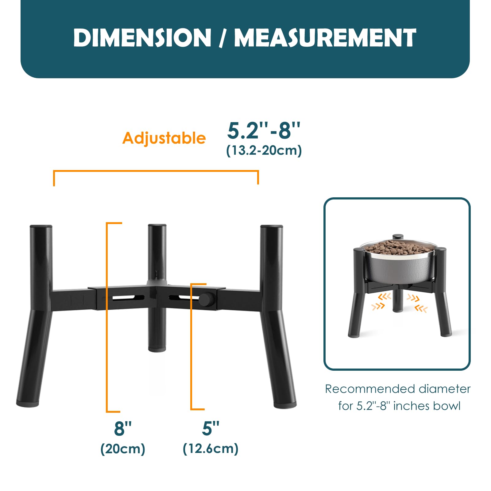 Soporte Triangular para Perros SHAINFUN Metal Plegable y Portátil Pequeño