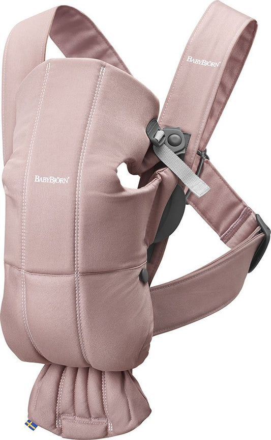 Babybjorn - Mini portabebés, Algodón, Rosado (Dusty Pink)