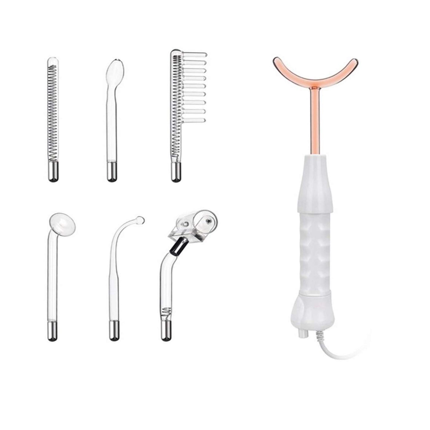Elitzia- Dispositivo de tonificación de la piel para el cuidado facial de alta frecuencia con 7 tubos de electrodos y 2 opciones de colores ETSC640N (
