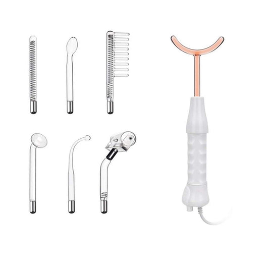 Elitzia- Dispositivo de tonificación de la piel para el cuidado facial de alta frecuencia con 7 tubos de electrodos y 2 opciones de colores ETSC640N (