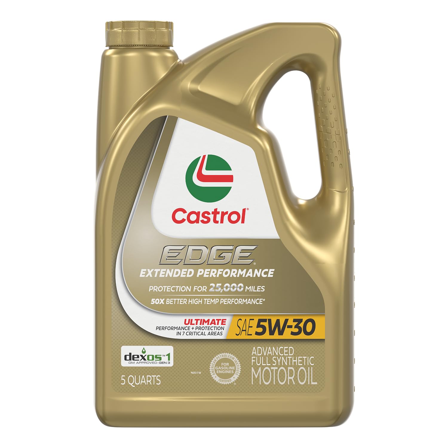 Castrol 1597B1 Edge Extended Performance 5W-30 Aceite de Motor sintético Completo, 5 Cuartos de galón