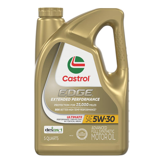 Castrol 1597B1 Edge Extended Performance 5W-30 Aceite de Motor sintético Completo, 5 Cuartos de galón