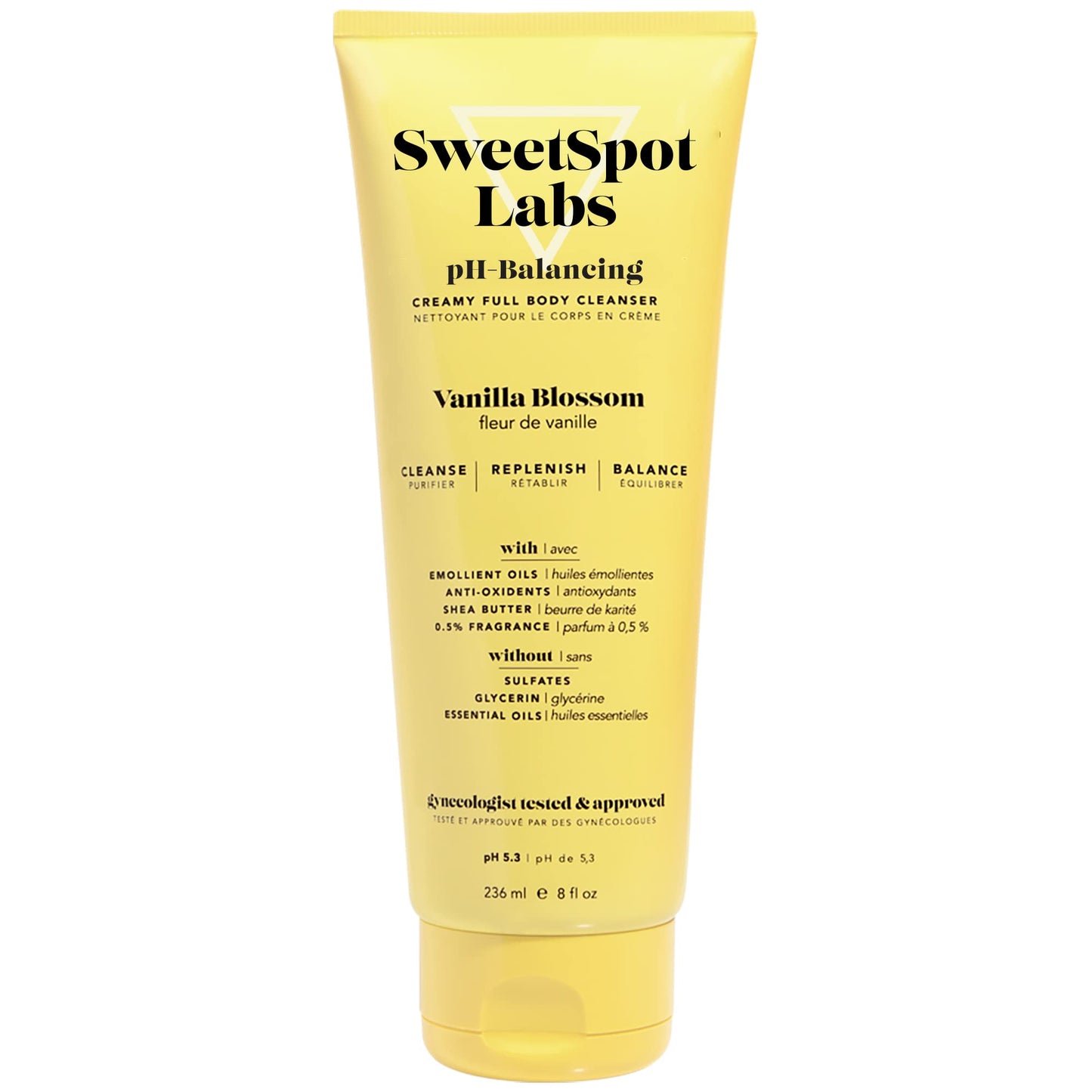 SweetSpot Labs, Natural y pH equilibrado, suave gel para el cuerpo femenino, 8 onzas líquidas, 236.58ml (8oz)