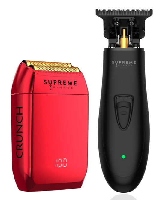 Kit de Corte de Pelo y Afeitadora Supreme Trimmer Rojo para Hombre